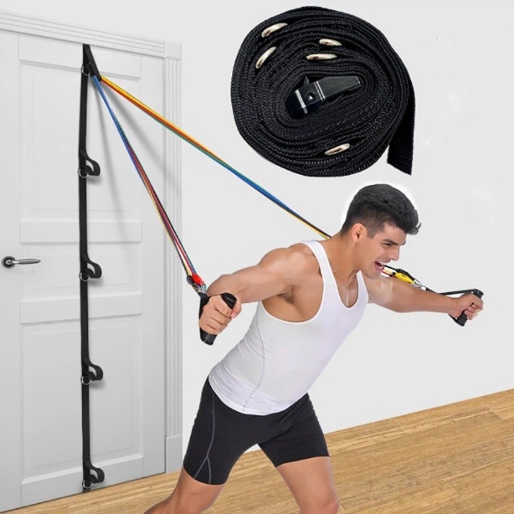 Resistance Bands Set With Handles - Cinghia di Ancoraggio per Fitness Domestico