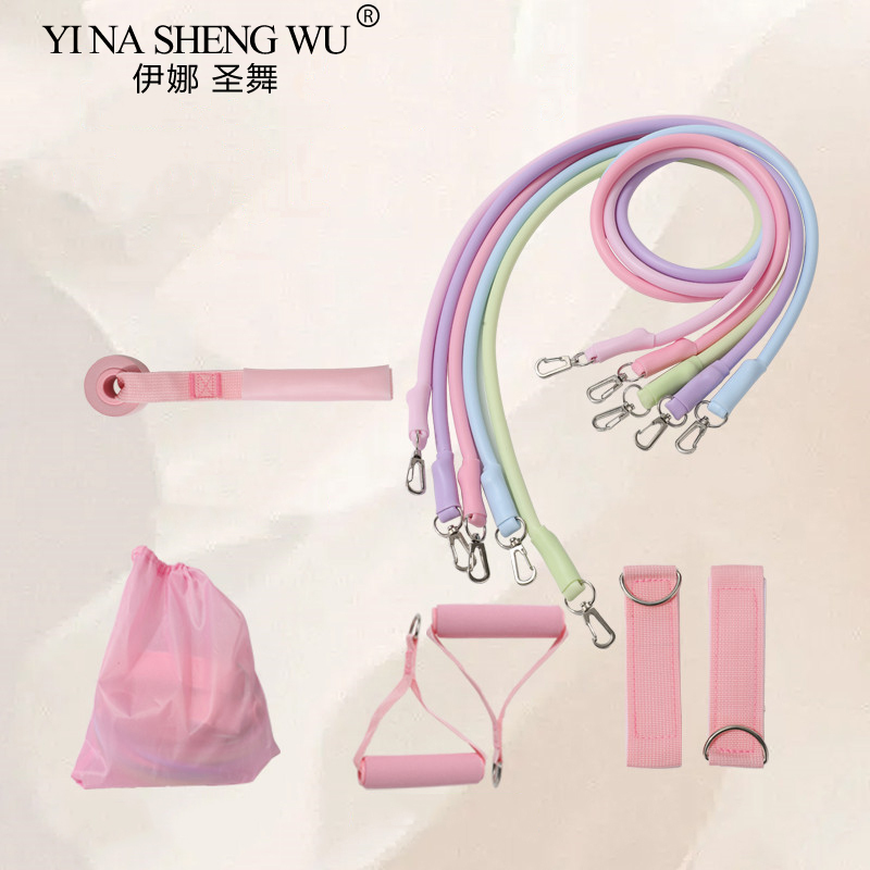 Resistance Bands Set With Handles - Cinturini alla caviglia Fasce di resistenza