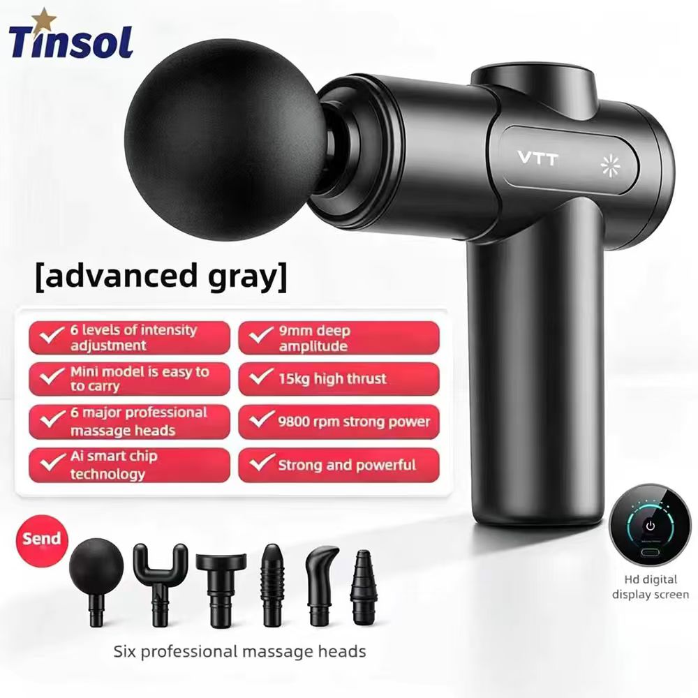 Electric Massage Gun Deep Tissue - TINSOL Pistola Massaggiante Elettrica a Percussione