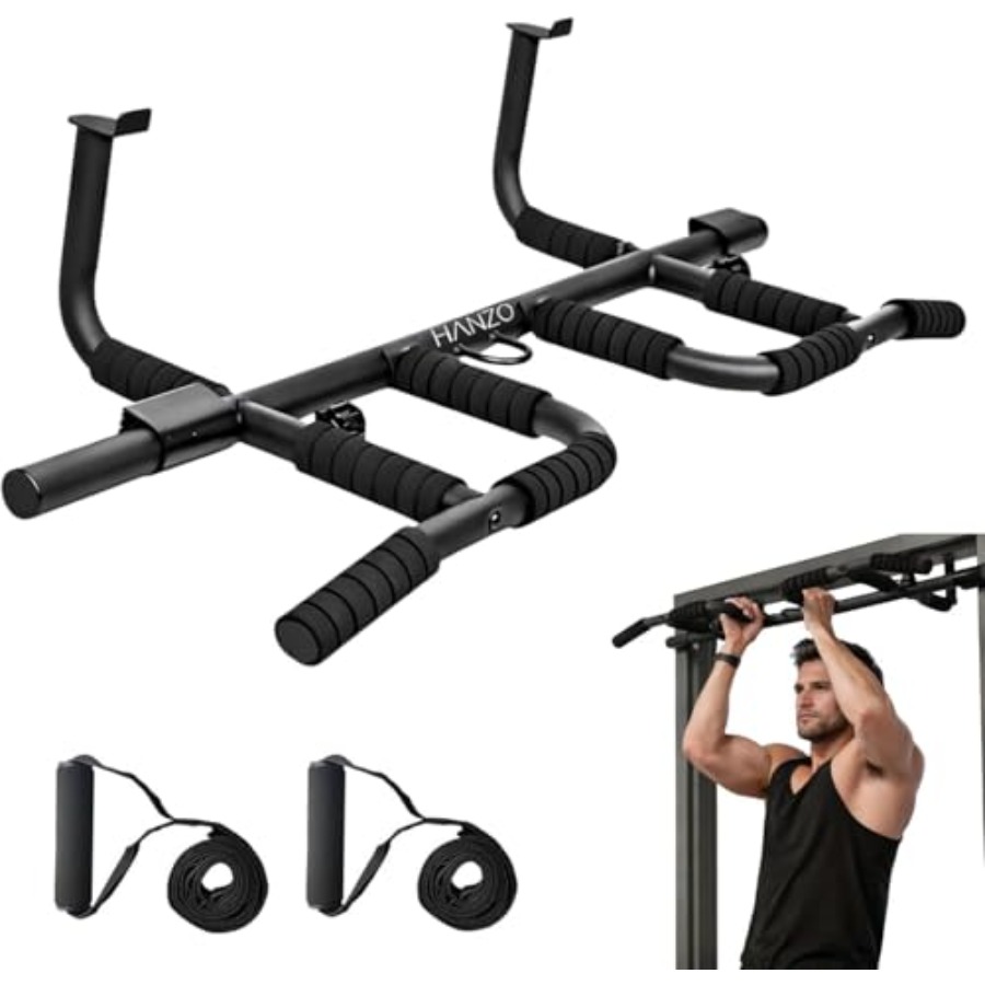 Door Pull Up Bar No Screw - Set Barra per Trazioni da Porta