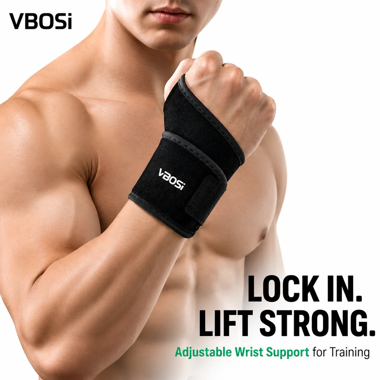 Wrist Wraps Weightlifting Support - Supporto per Polso Regolabile VBSOi con