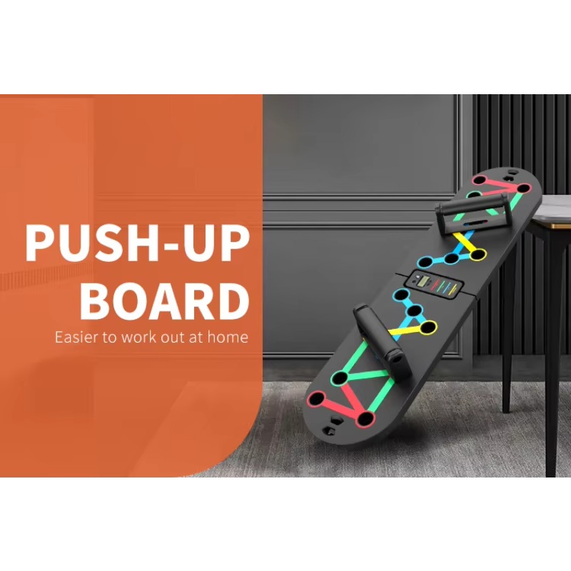 Push Up Board Foldable Multi Function - Tavola per esercizi di flessione regolabile,