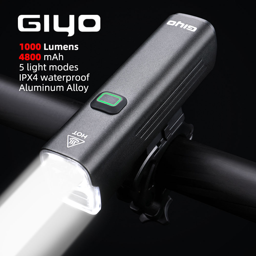 GIYO 1000 Lumen Luce per bicic - Rechargeable Bicycle Headlight 1000 Lumen recensione e prezzo